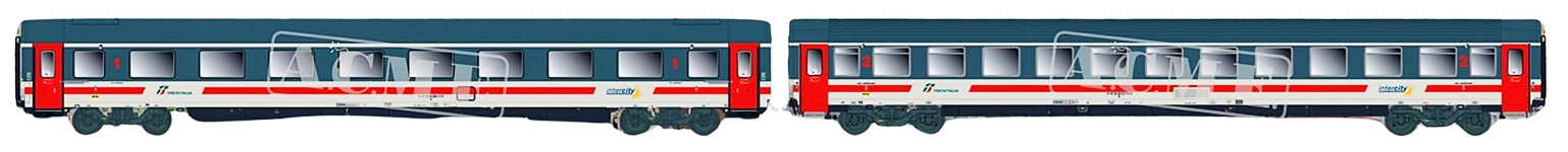 ACME 70097 - H0 - 2-tlg. Set Ergänzungswagen IC Trenitalia, FS, Ep. VI